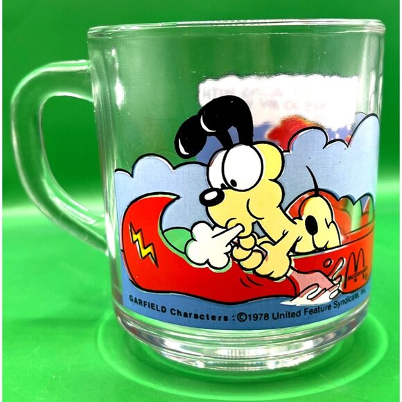 Garfield & Flintstone Kids Glassware Lot Mugs Cup Tumbler Cartoon Character VTG - Picture 6 of 10